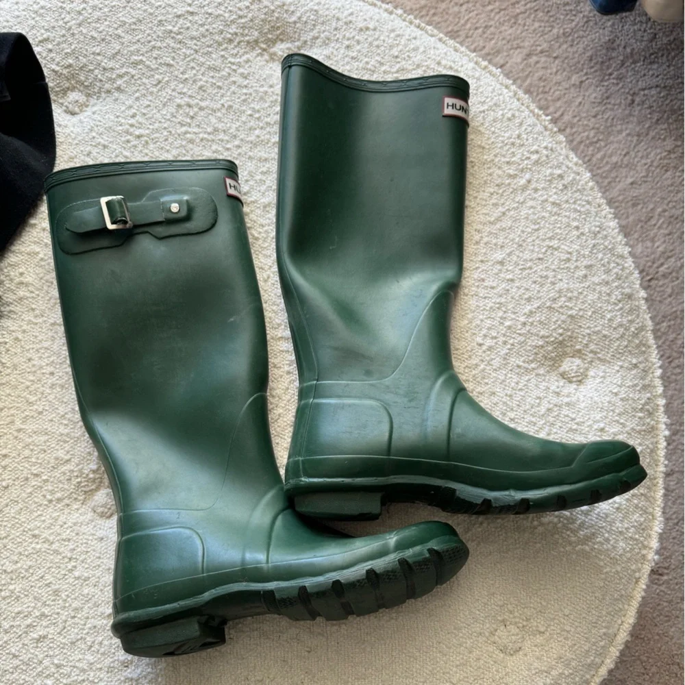 Hunter- Forest Green Matte Tall Rain Boots